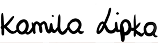 Signature of Kamila Lipka
