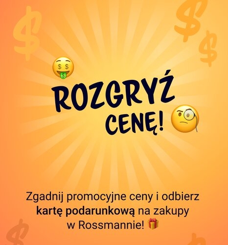 „Rozgryź Cenę” – wygraj karty podarunkowe do drogerii Rossmann