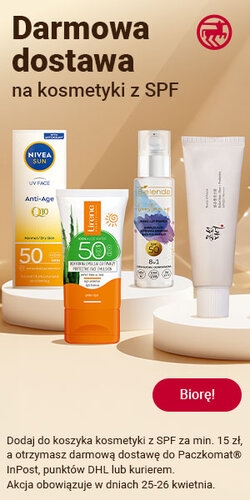 Darmowa dostawa na kosmetyki z SPF